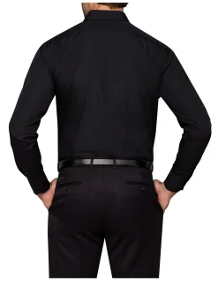 Classic Fit Plain Collar Poplin Shirt