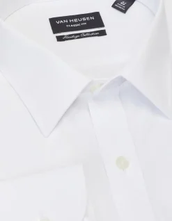 Classic Fit Plain Collar Poplin Shirt
