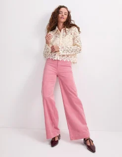 Cleo High Rise Cord Wide Leg Jean