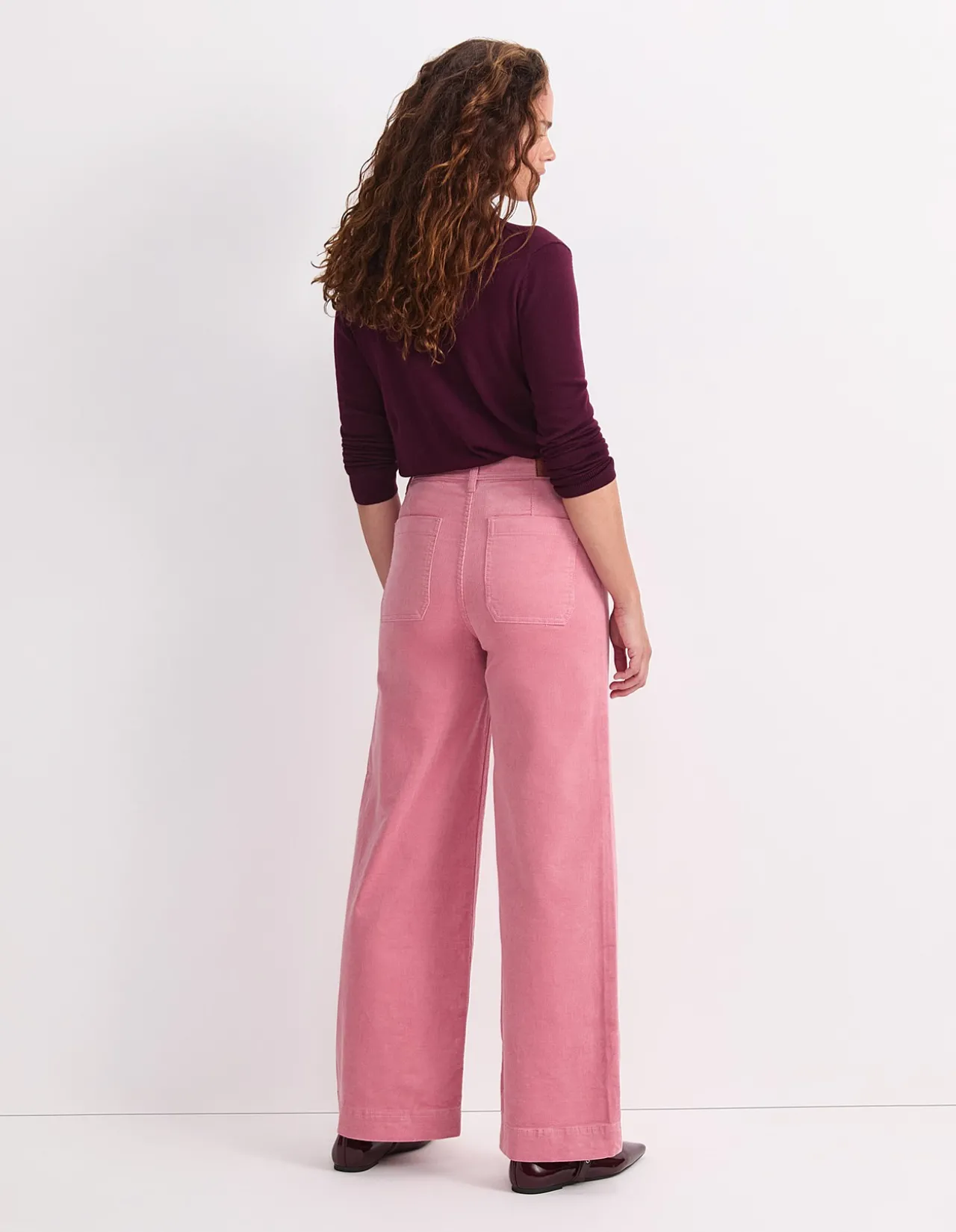 Cleo High Rise Cord Wide Leg Jean