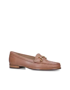 Click 2 Tan Comb Leather Loafer