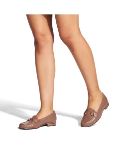 Click 2 Tan Comb Leather Loafer