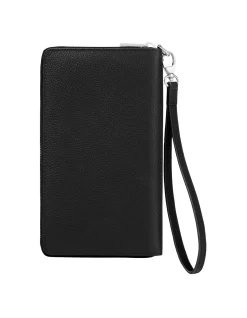 Clssc Grained Travel Wallet Black