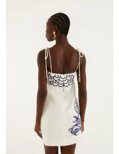 COAST STARS OFF-WHITE MINI DRESS