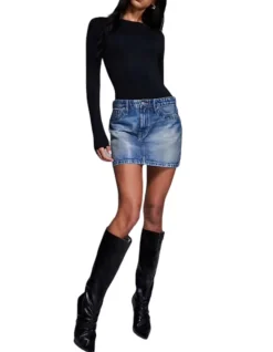Coated Good 90s Mini Skirt