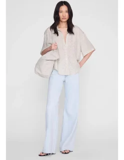 COCO SHIRT - WASHED WHITE LEOPARD