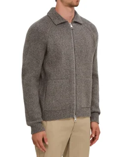 COLLEGE KNITTED WOOL JACKET