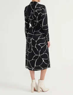 CONCEALED PLACKET SHIRT DRESS