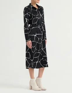CONCEALED PLACKET SHIRT DRESS