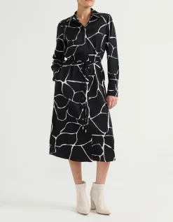CONCEALED PLACKET SHIRT DRESS