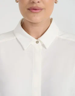 CONCEALED PLACKET SHIRT