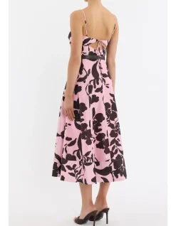 CONNIE STRAP MIDI DRESS