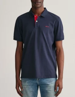 Contrast Piqué Polo Shirt