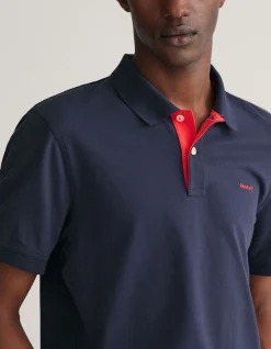 Contrast Piqué Polo Shirt