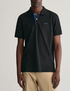 Contrast Piqué Polo Shirt