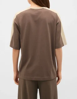 CONTRAST SLEEVE PANEL BOXY TEE