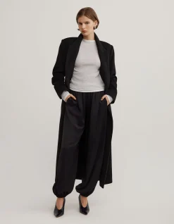 Contrast Trim Long Sleeve Top
