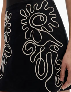 Corded Mini Skirt