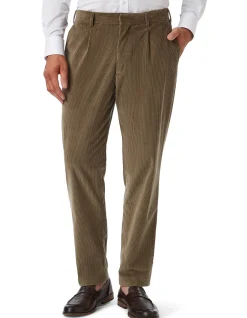 CORDUROY SINGLE PLEAT TROUSER