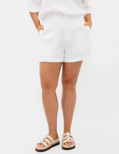 CORE LINEN HIGH RISE SHORT
