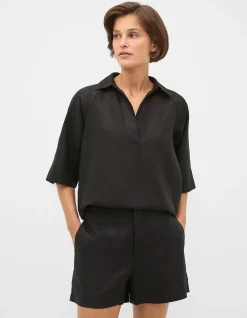 CORE LINEN HIGH RISE SHORT
