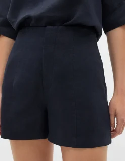 CORE LINEN HIGH RISE SHORT