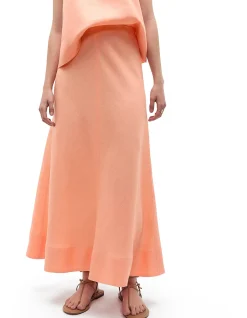 CORE LINEN SEAM FRONT SKIRT