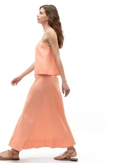 CORE LINEN SEAM FRONT SKIRT
