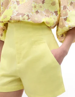 CORE LINEN WAISTED SHORT