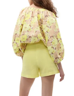 CORE LINEN WAISTED SHORT