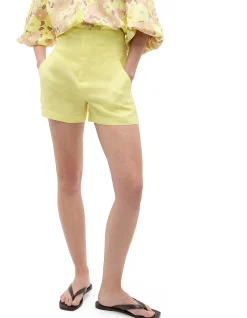 CORE LINEN WAISTED SHORT
