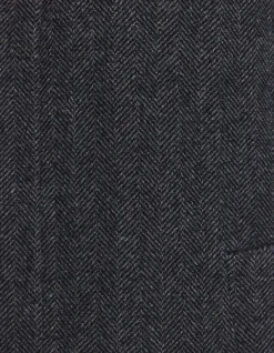 COREY HERRINGBONE WOOL COAT