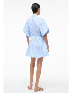 Cori Striped Zip Waist Mini Dress