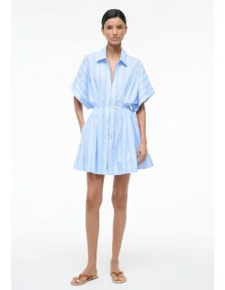 Cori Striped Zip Waist Mini Dress