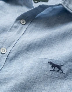 COROMANDEL 2 LONG SLEEVE SPORTS FIT SHIRT - DENIM
