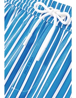 CORVA DRAWSTRING PINSTRIPE SWIMSHORT
