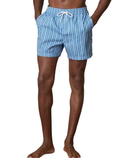 CORVA DRAWSTRING PINSTRIPE SWIMSHORT