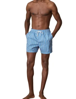 CORVA DRAWSTRING PINSTRIPE SWIMSHORT
