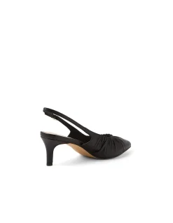 Cossette Ruched Leather Slingback Pumps