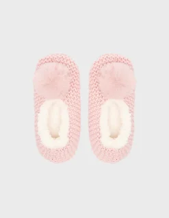 Cosy Cable Slipper Socks