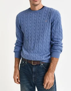 Cotton Cable Crew Neck Knit