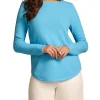 Cotton Mix Stitch Jumper - Radiant Blue