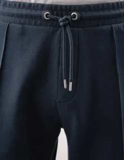 Cotton Rich Pin Tuck Straight Leg Jogger