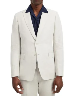Cotton Twill Jacket Natural