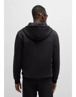 Cotton-Blend Zip-Up Hoodie with 3D-Moulded Logo