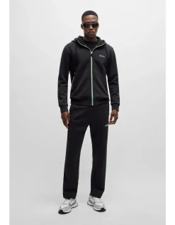 Cotton-Blend Zip-Up Hoodie with 3D-Moulded Logo
