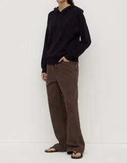 Cotton Cashmere Hoodie Black