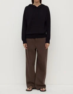 Cotton Cashmere Hoodie Black