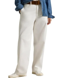 COTTON CHINO STRAIGHT-LEG PANT