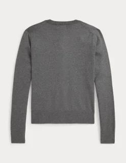 COTTON CREWNECK CARDIGAN